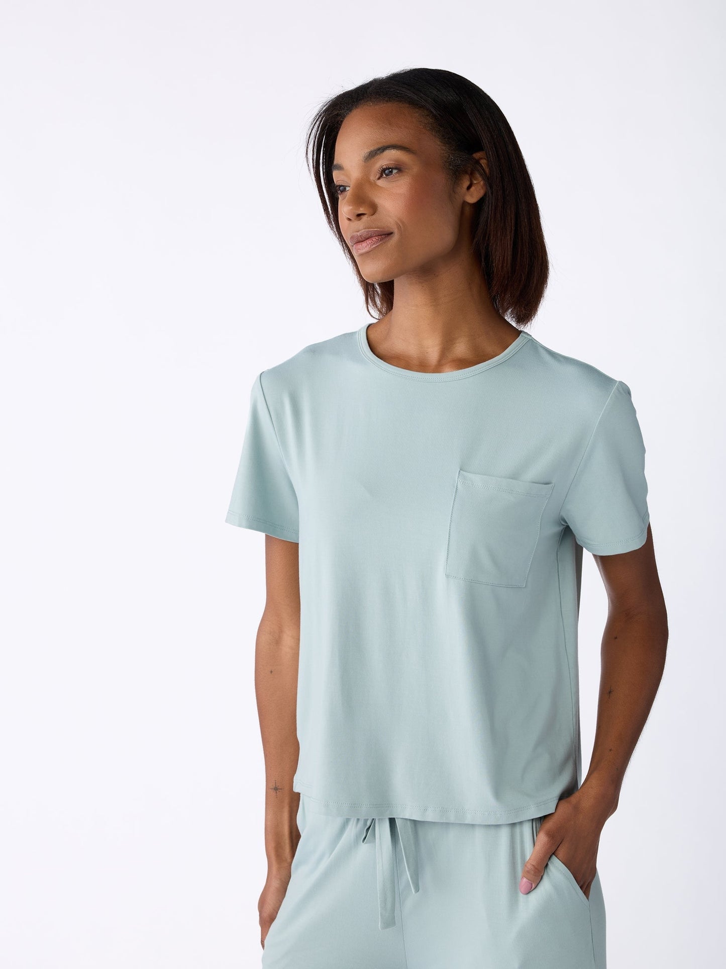Women's Bamboo Stretch-Knit Lounge Tee - Wholesale