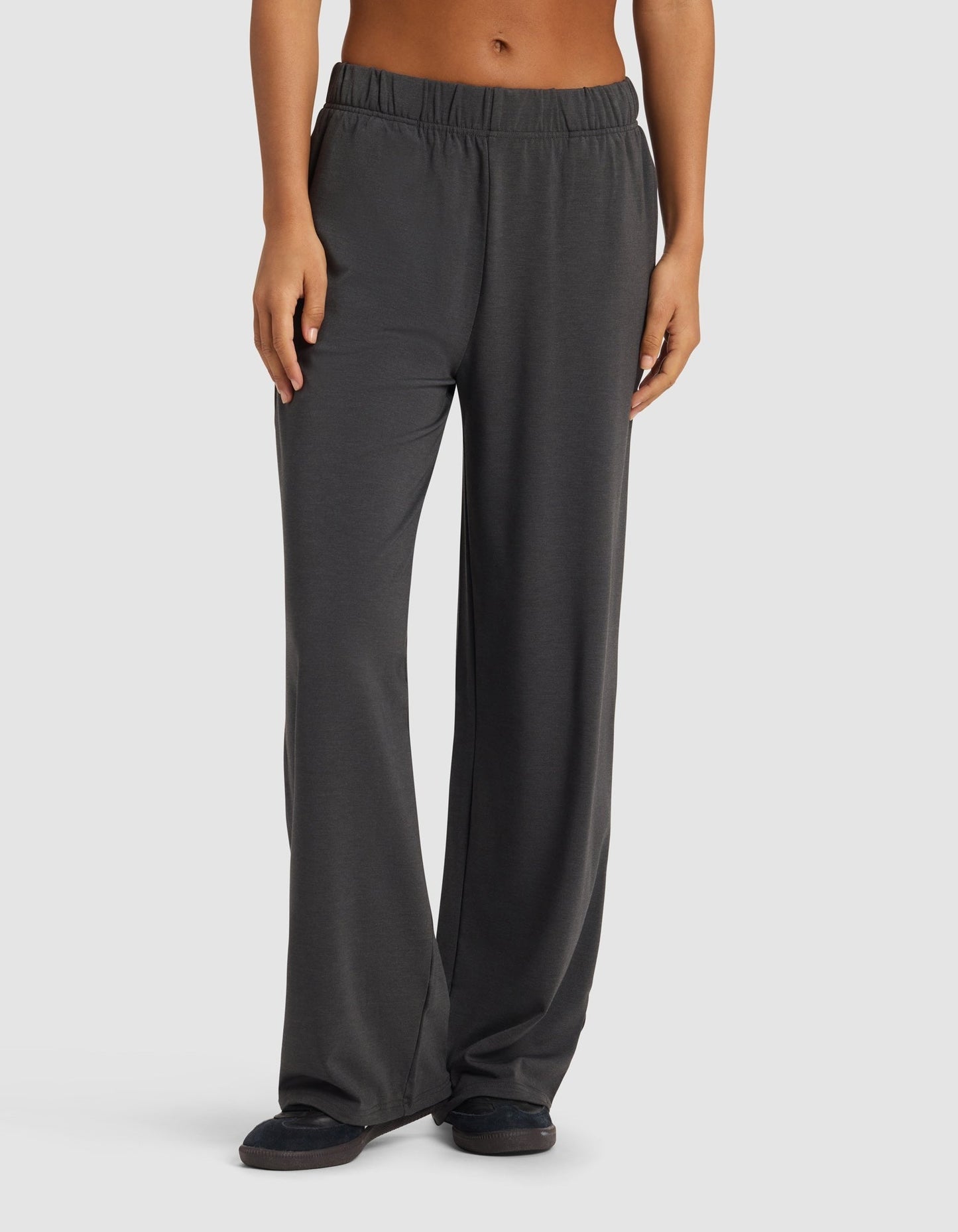 Women's Brushed Bamboo Wide Leg Pull On Pant TALL - Last Chance