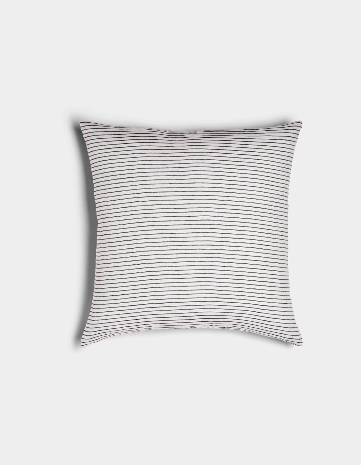 Striped Linen Throw Pillow