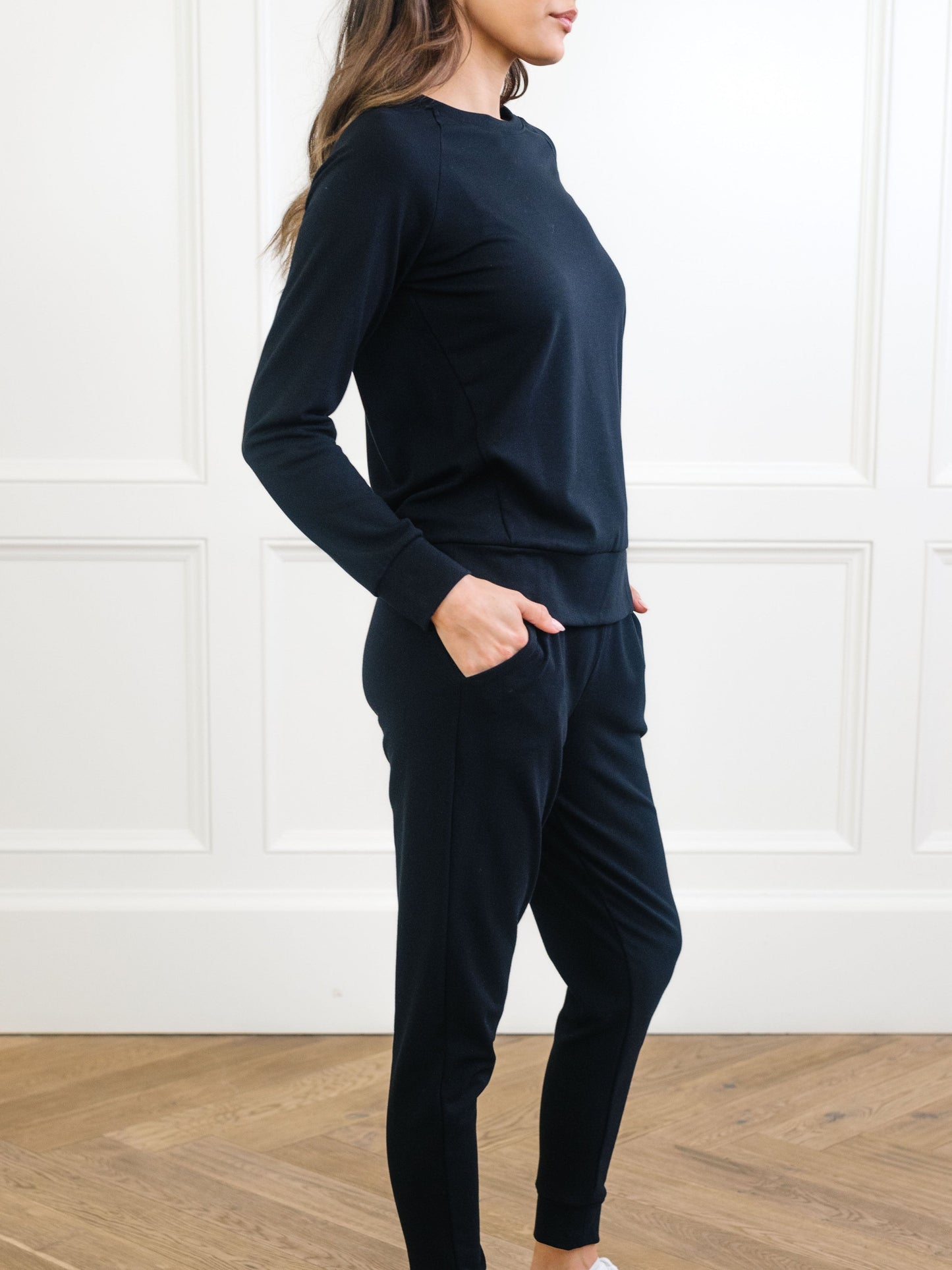 Women's Brushed Bamboo Pullover Crew - Wholesale