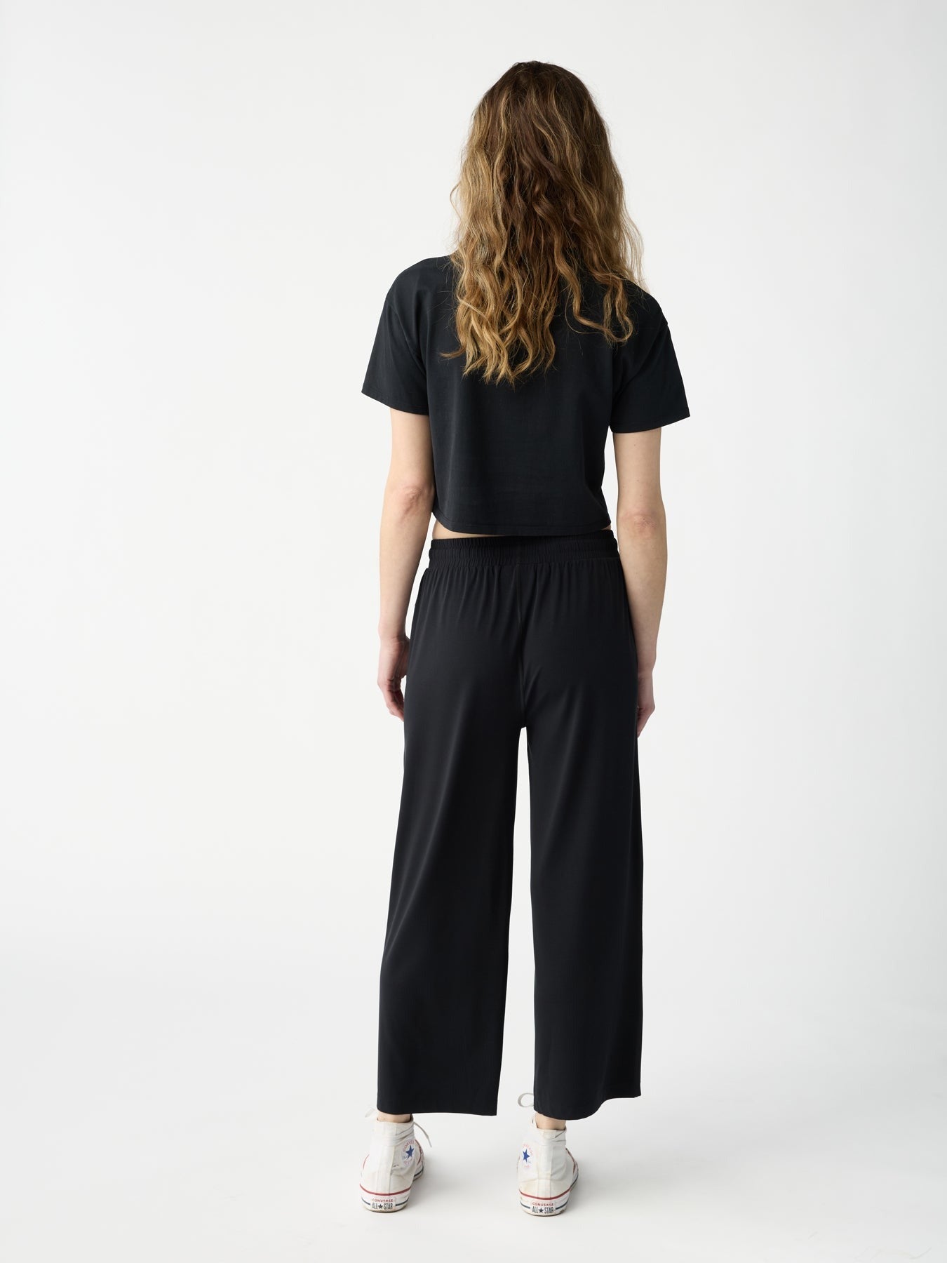 Women's Studio Cropped Wide Leg Pant - Wholesale