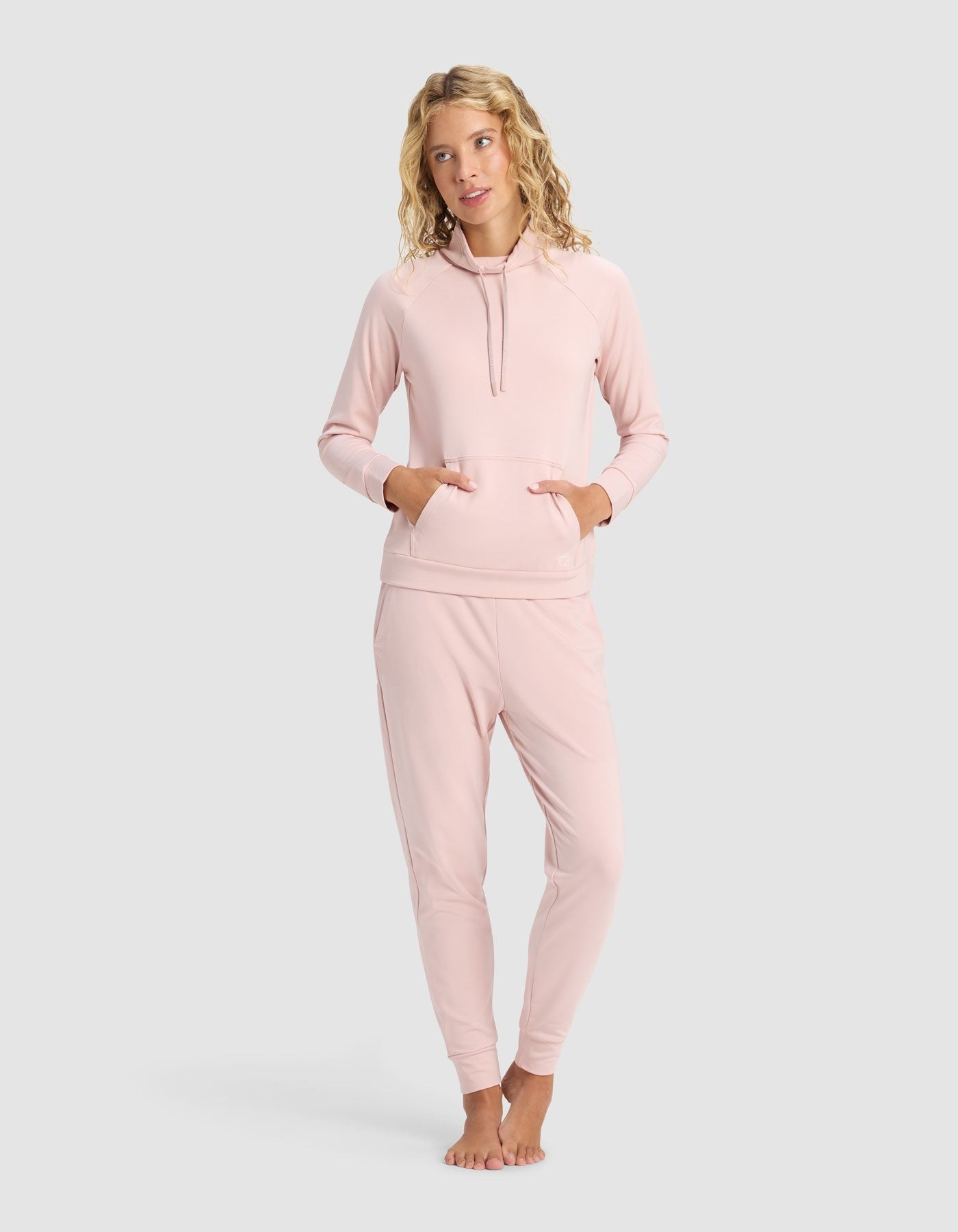 Women's Brushed Bamboo Mock Neck & Jogger Set