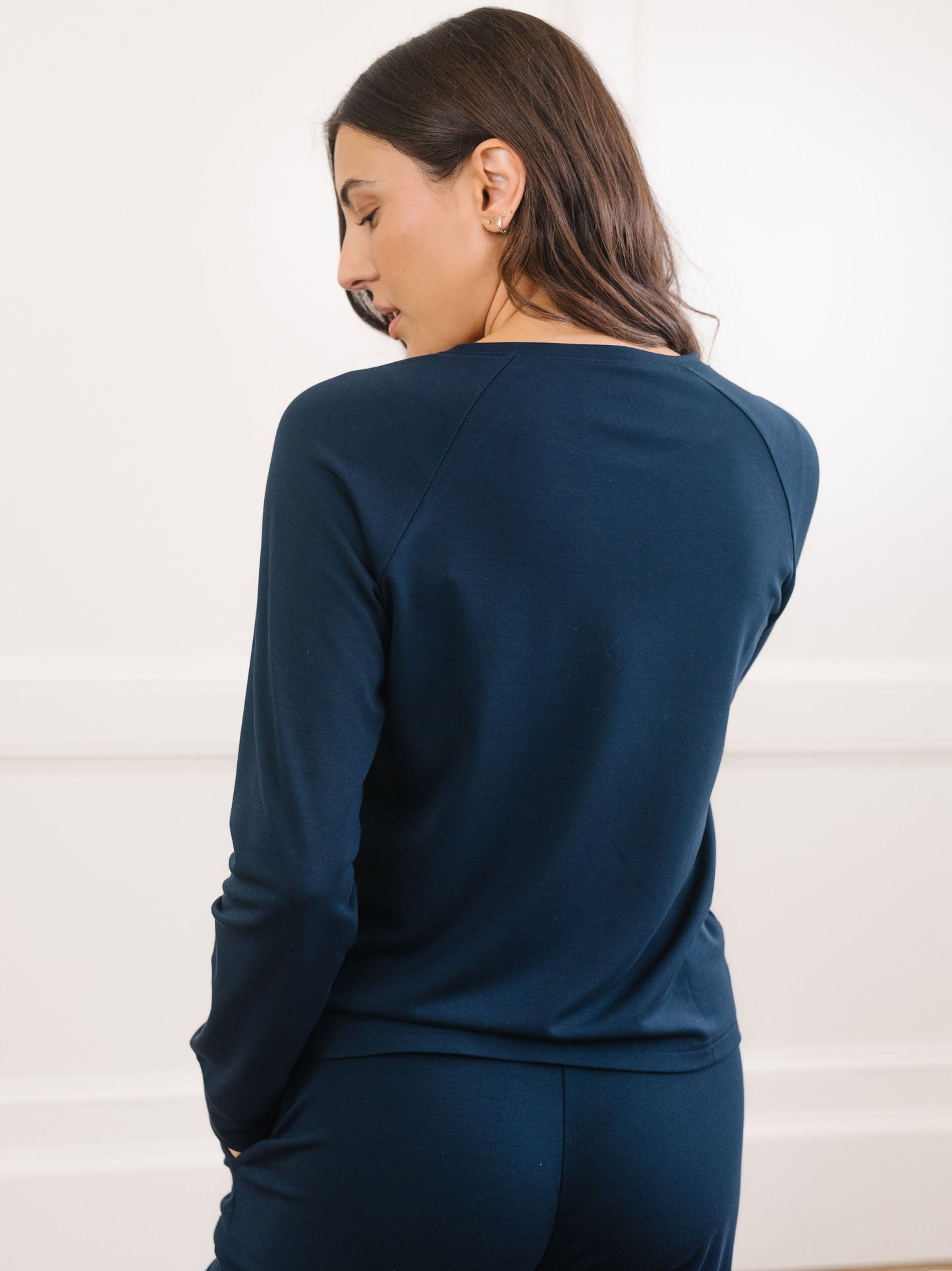 Women's Brushed Bamboo Pullover Crew - Wholesale