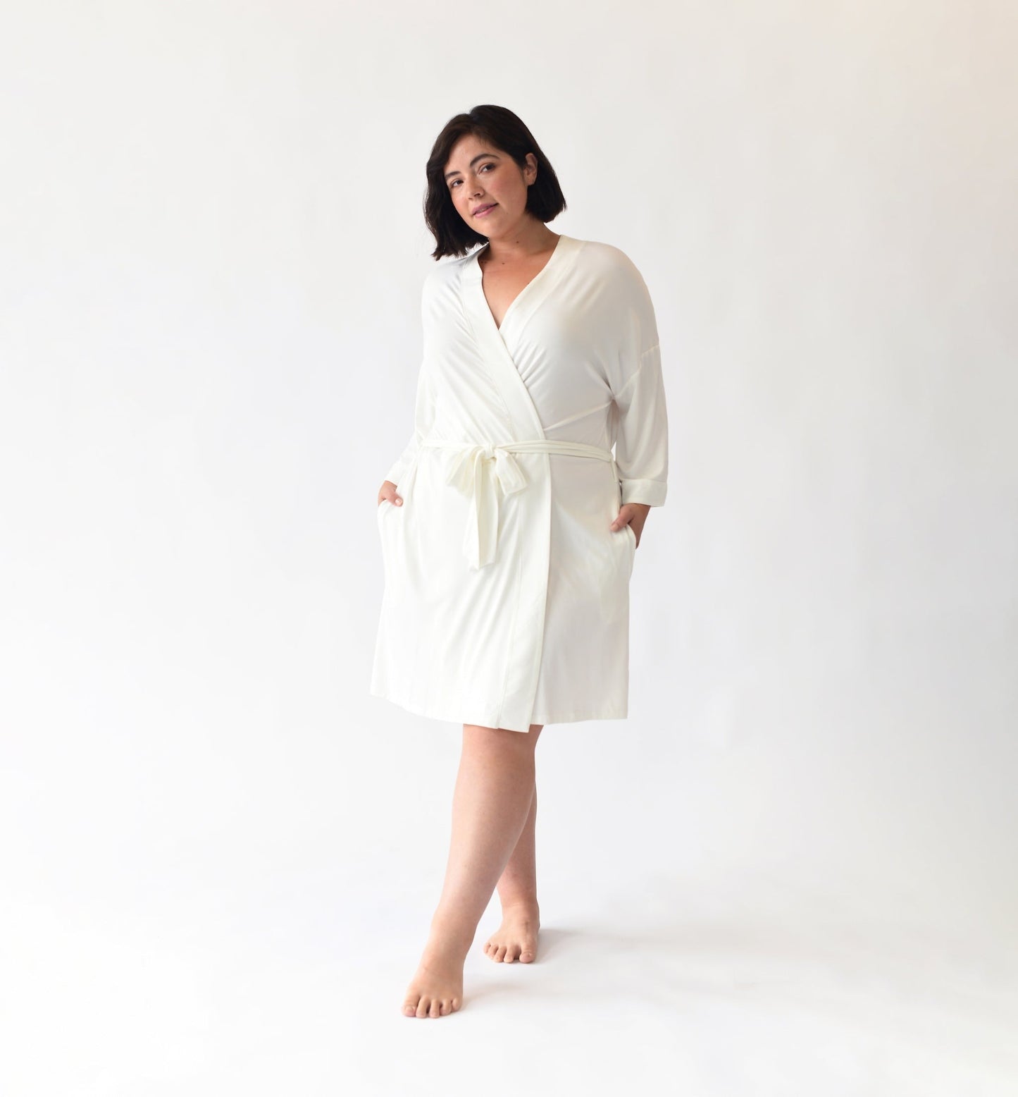 Women's Bamboo Stretch-Knit Kimono Robe - Wholesale