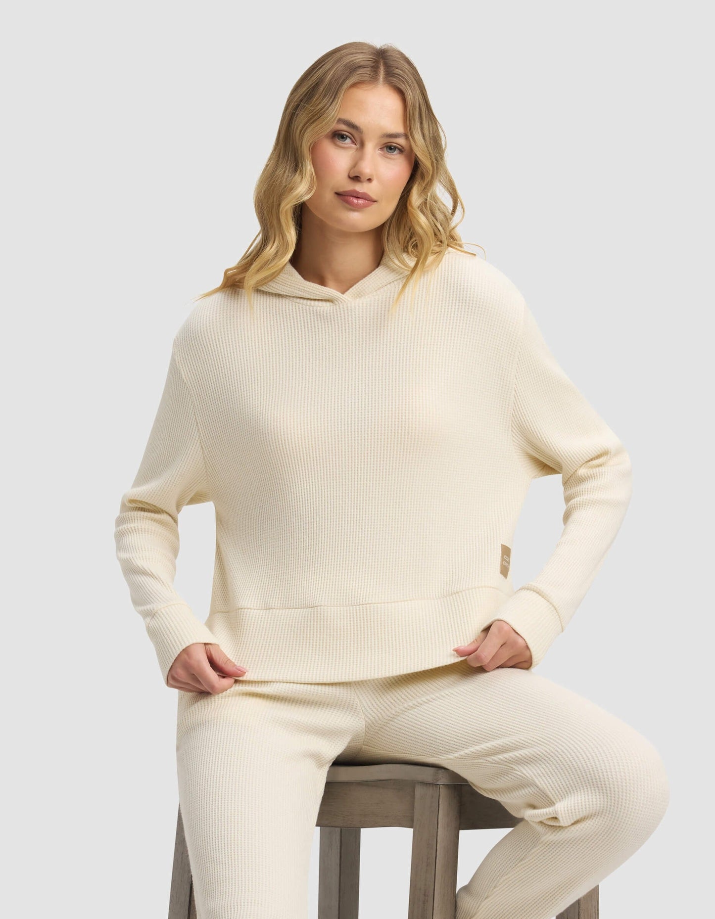 Women's Blake Waffle Hoodie & Jogger Set