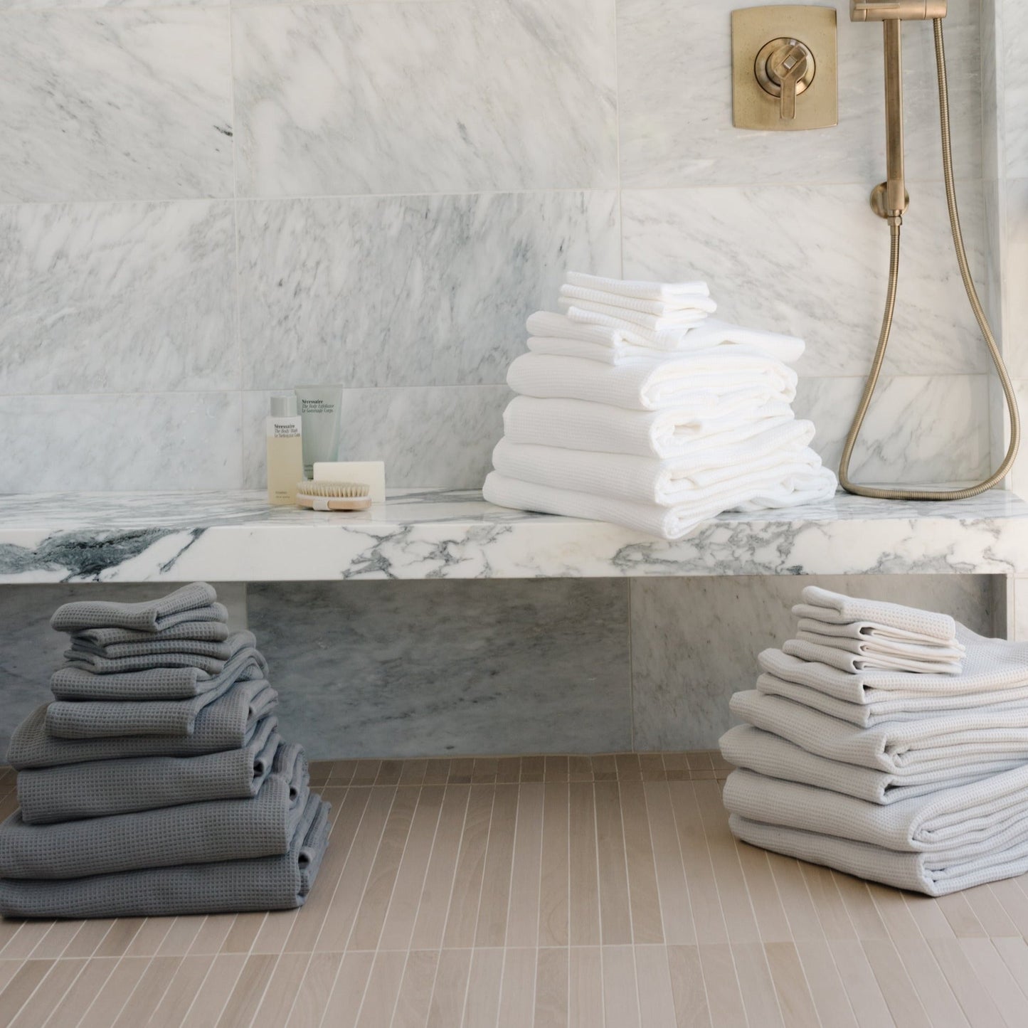 Waffle Bath Towels - Wholesale