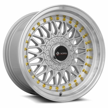 Vors Wheels VR3 Silver w/ Machined Lip 15x8 | 4x100/4x114.3 (VR0315808H20S)