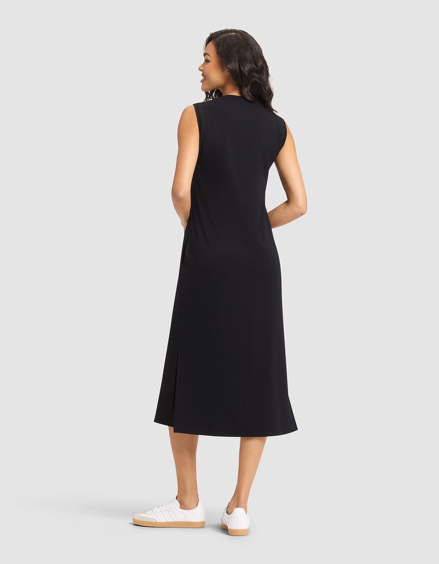Women's Brushed Bamboo Sleeveless Midi Dress - Wholesale