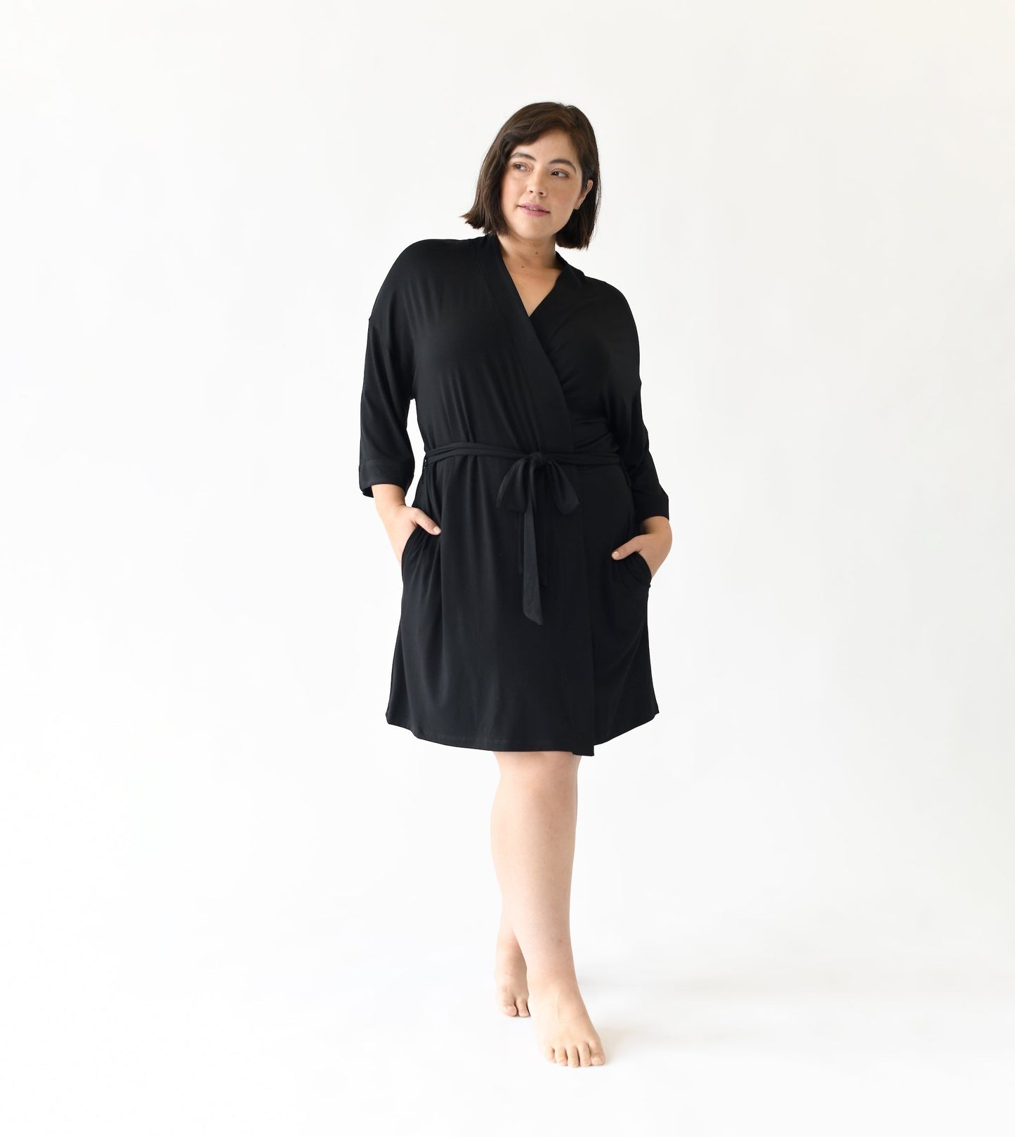 Women's Bamboo Stretch-Knit Kimono Robe - Wholesale