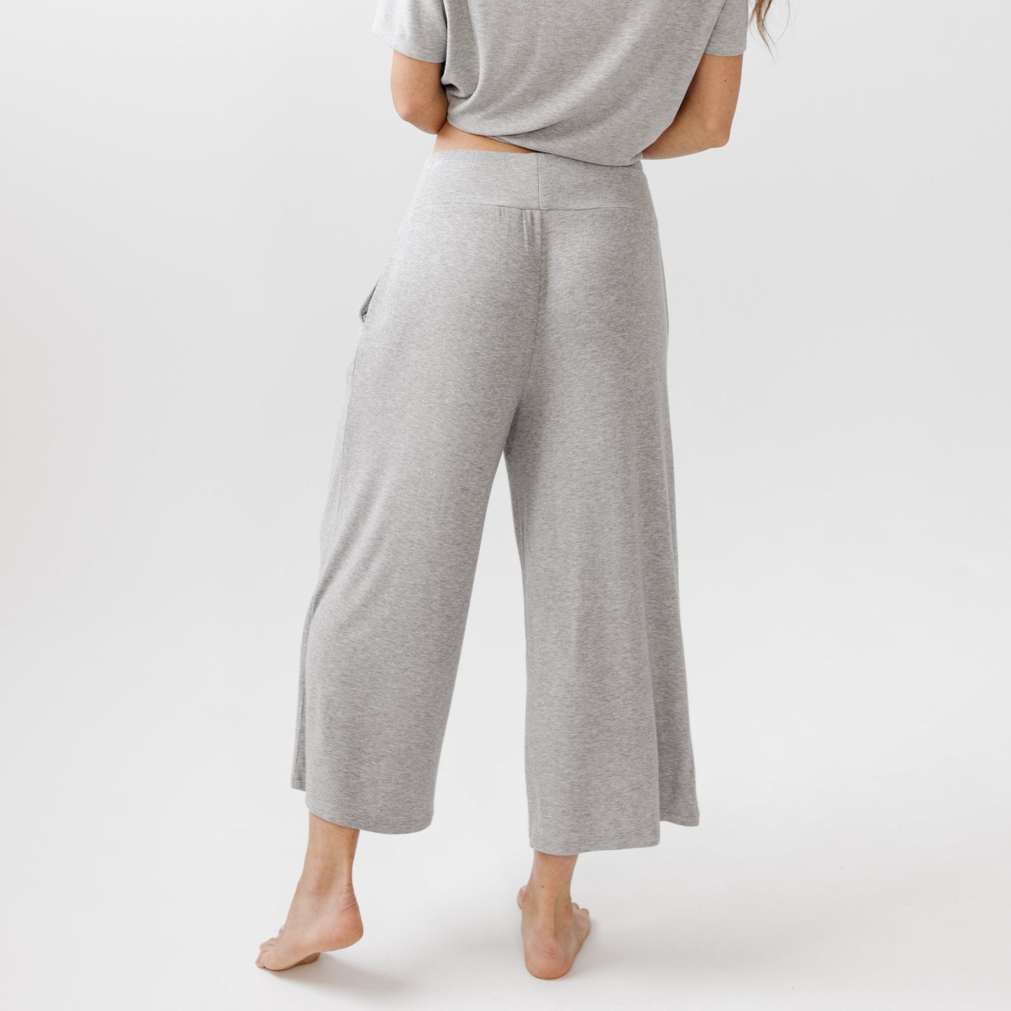 Women's Bamboo Rib-Knit Lounge Capri - Wholesale