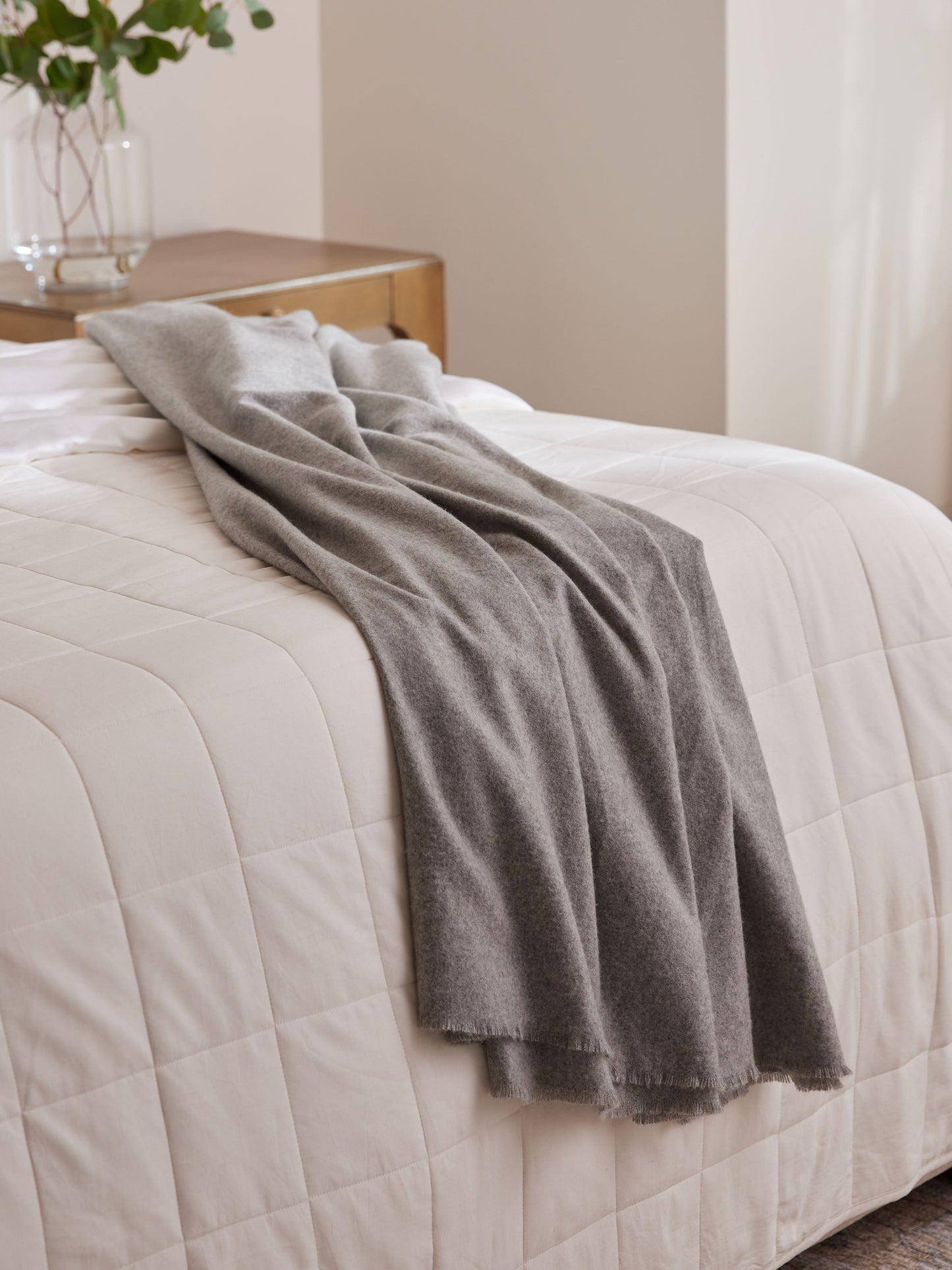 Cashmere Fringe Blanket - Wholesale