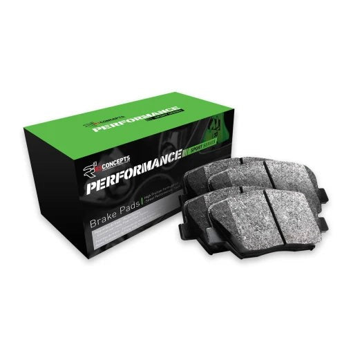 R1 Concepts Rear Performance Sport Pads | 2003-2007 Mitsubishi Evo 7-9 (2115-0961-00)
