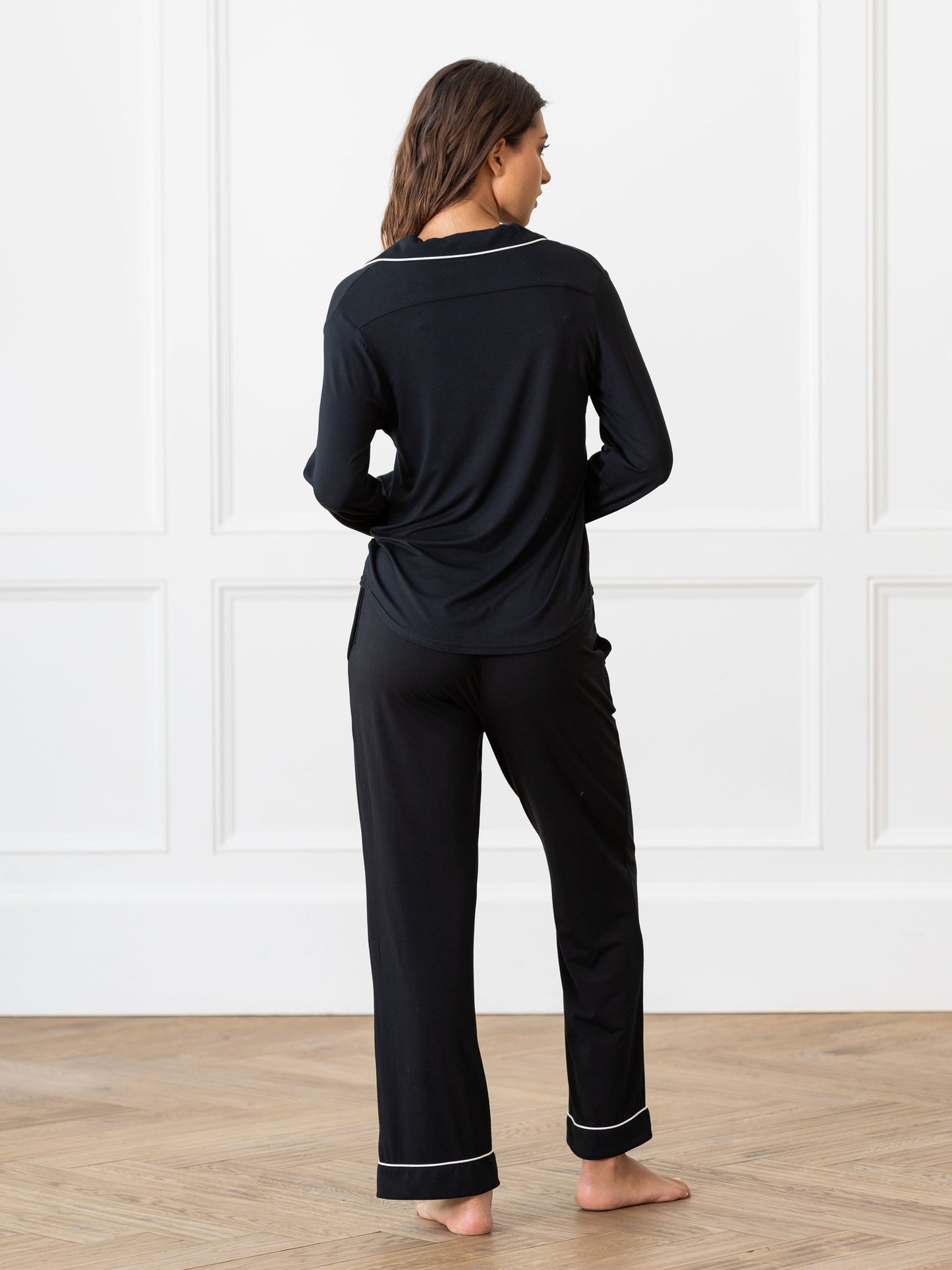 Women's Bamboo Stretch-Knit Long Sleeve Pajama Top - Wholesale