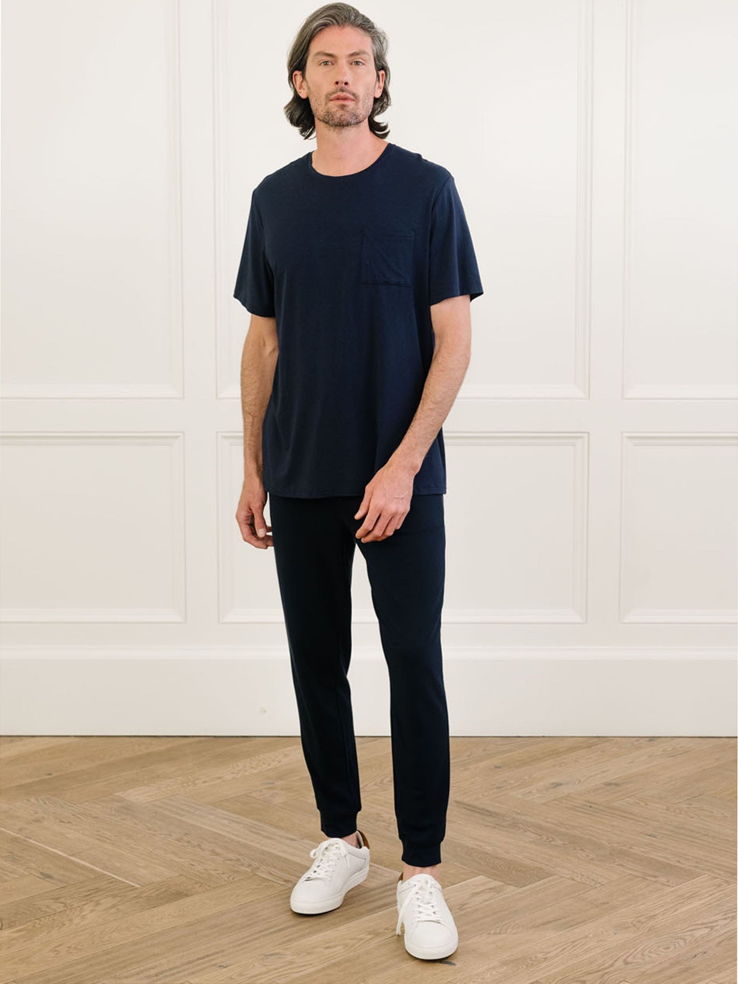 Men's Bamboo Stretch-Knit Lounge Tee - Wholesale