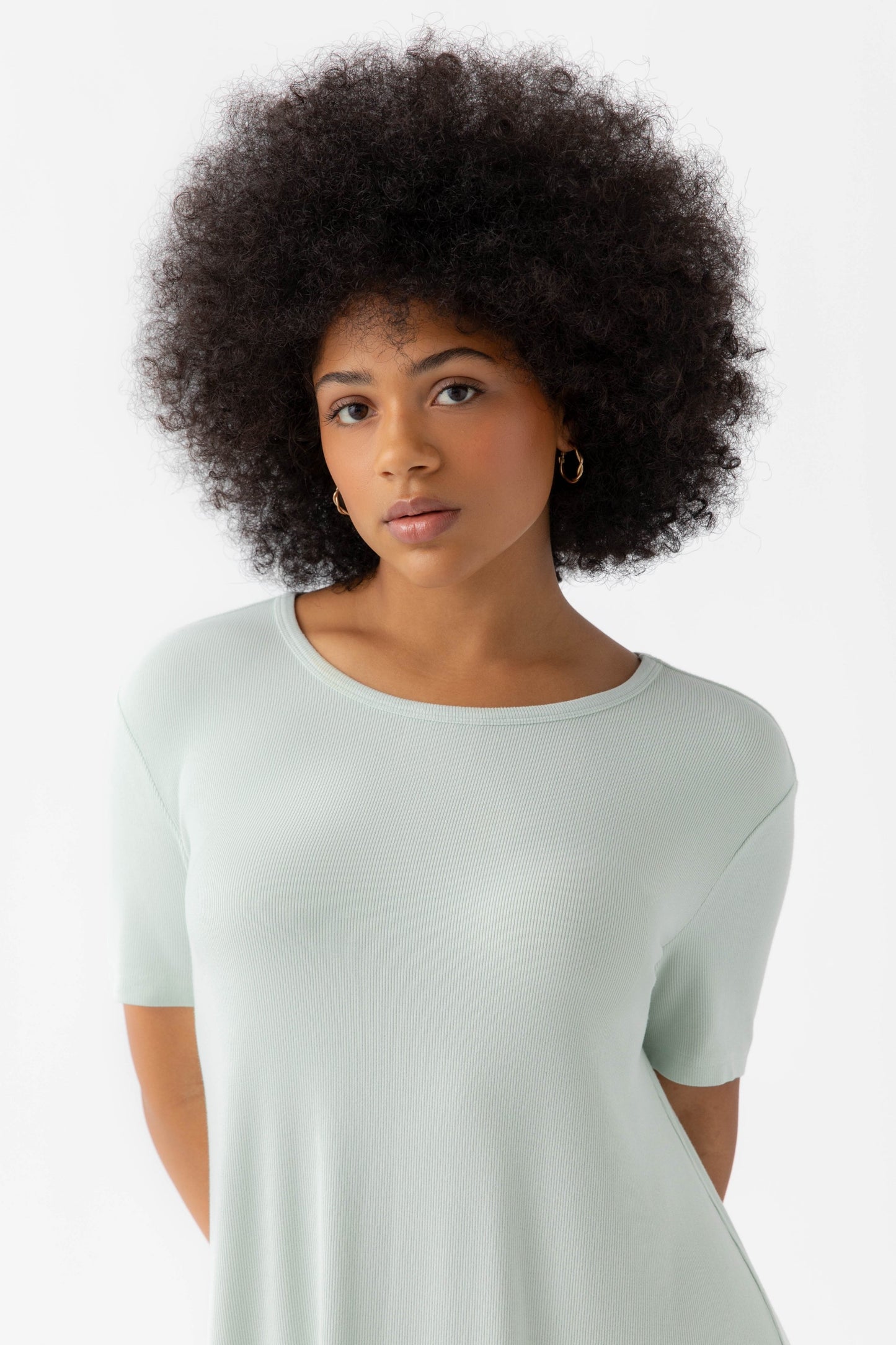 Women's Bamboo Rib-Knit Boyfriend Sleep Dress - Wholesale