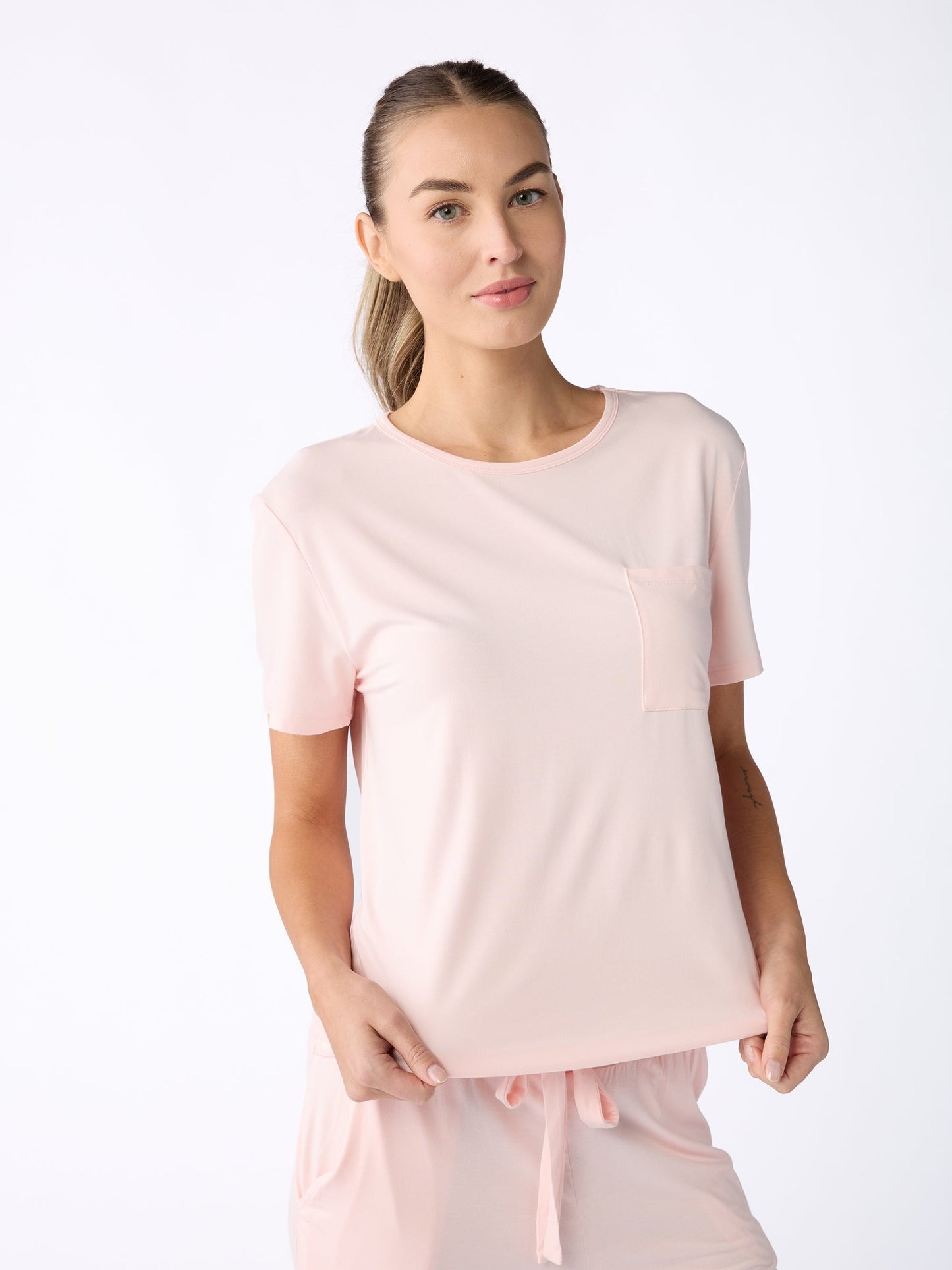 Women's Bamboo Stretch-Knit Lounge Tee - Wholesale