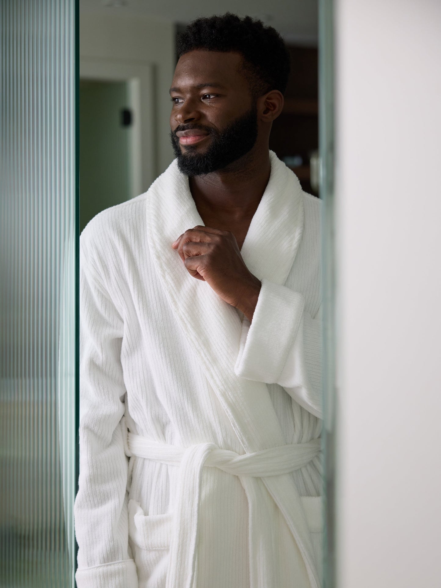 Ribbed Terry Bath Robe - Wholesale