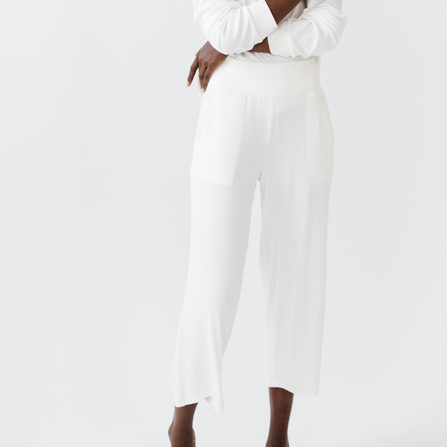 Women's Bamboo Rib-Knit Lounge Capri - Wholesale
