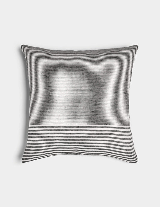Striped Linen Throw Pillow