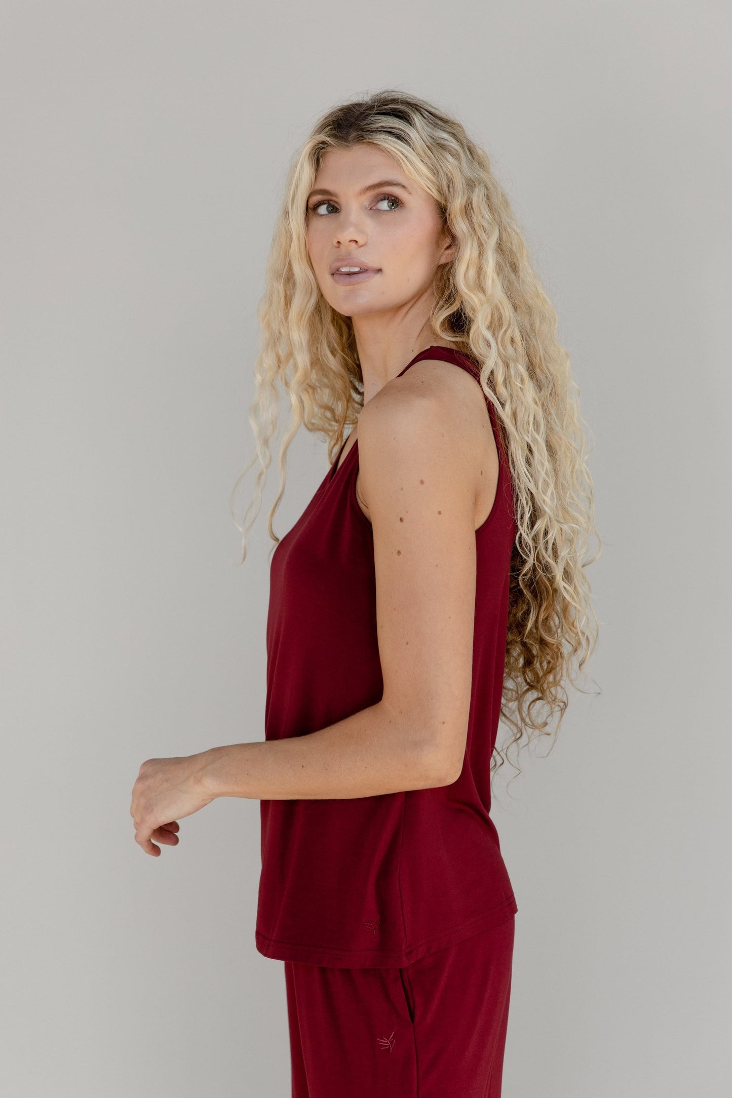 Women's Bamboo Stretch-Knit Lounge Tank - Wholesale