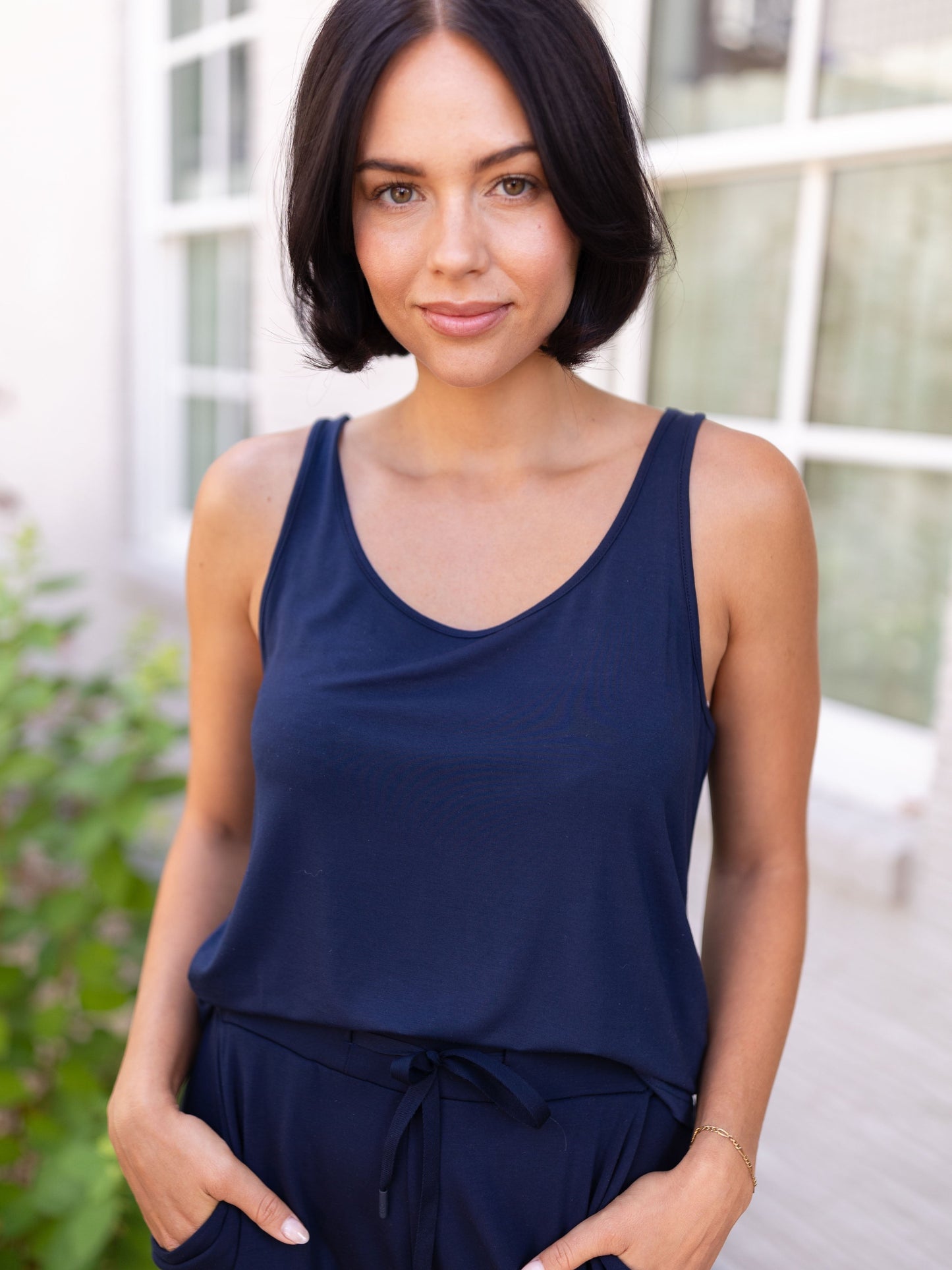 Women's Bamboo Stretch-Knit Lounge Tank - Wholesale