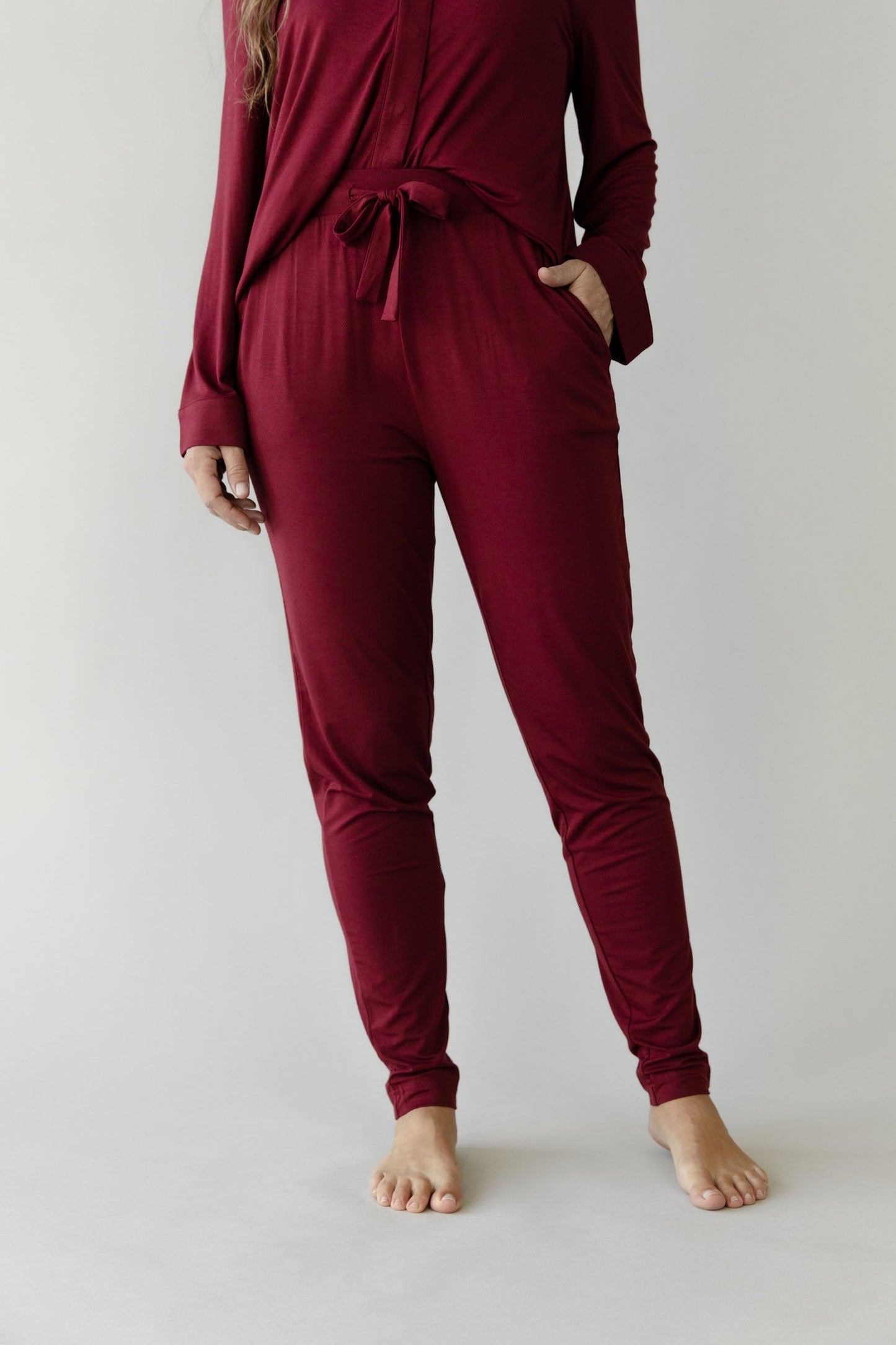 Women's Bamboo Stretch-Knit Tapered Pant - Wholesale