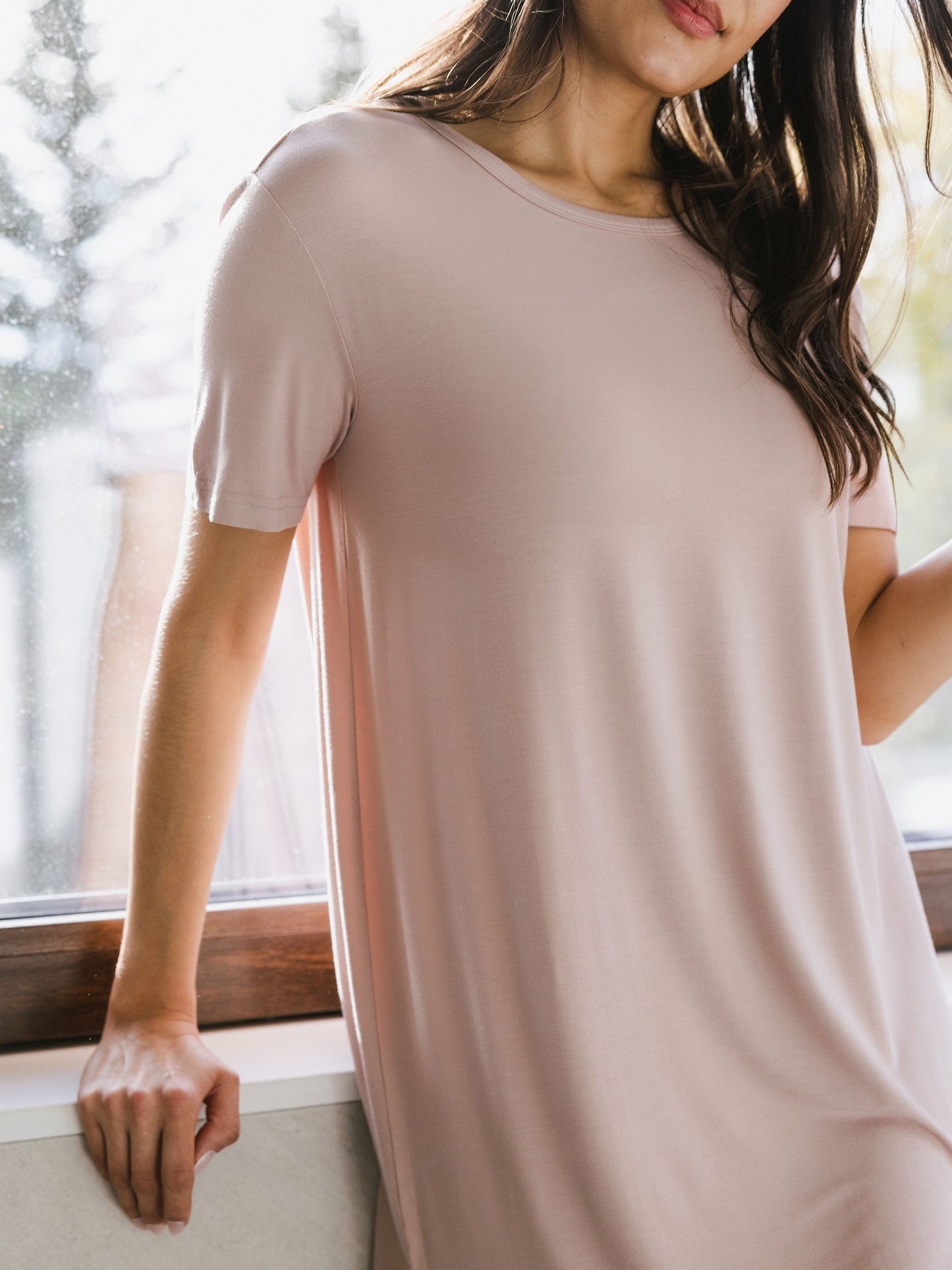 Women's Bamboo Stretch-Knit Sleep Dress - Wholesale