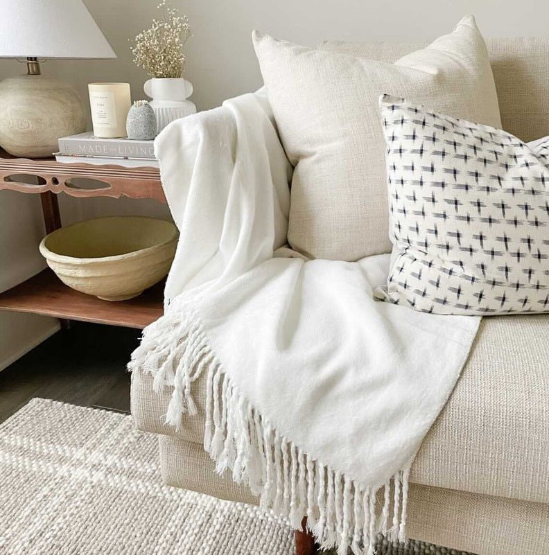Bamboo Tassel Throw - Wholesale