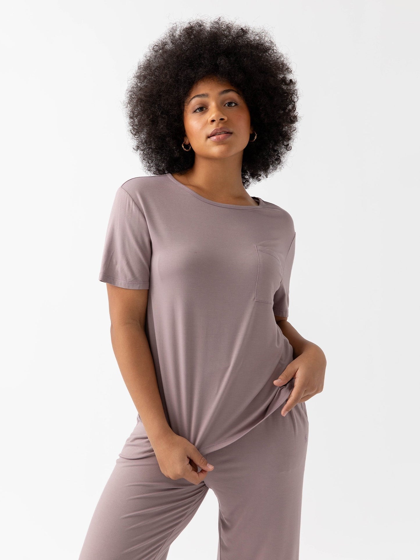 Women's Bamboo Stretch-Knit Lounge Tee - Wholesale