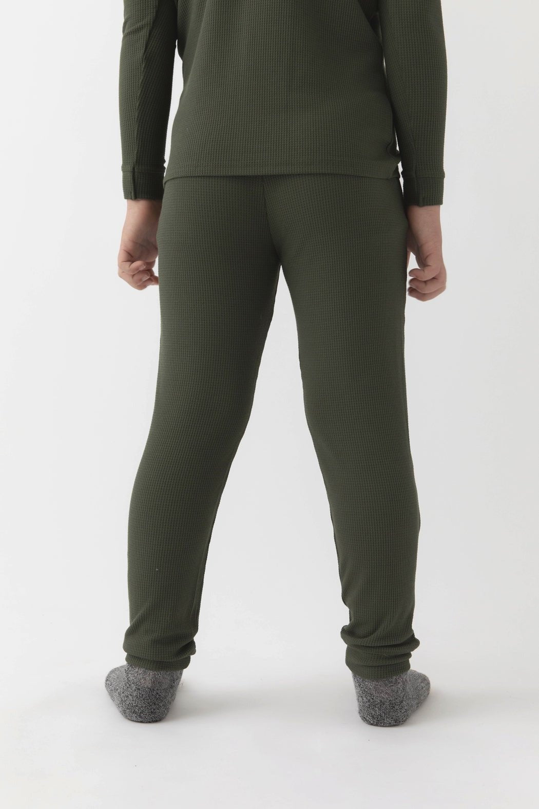 Children's Bamboo Waffle Knit Base Layer Pant - Last Chance