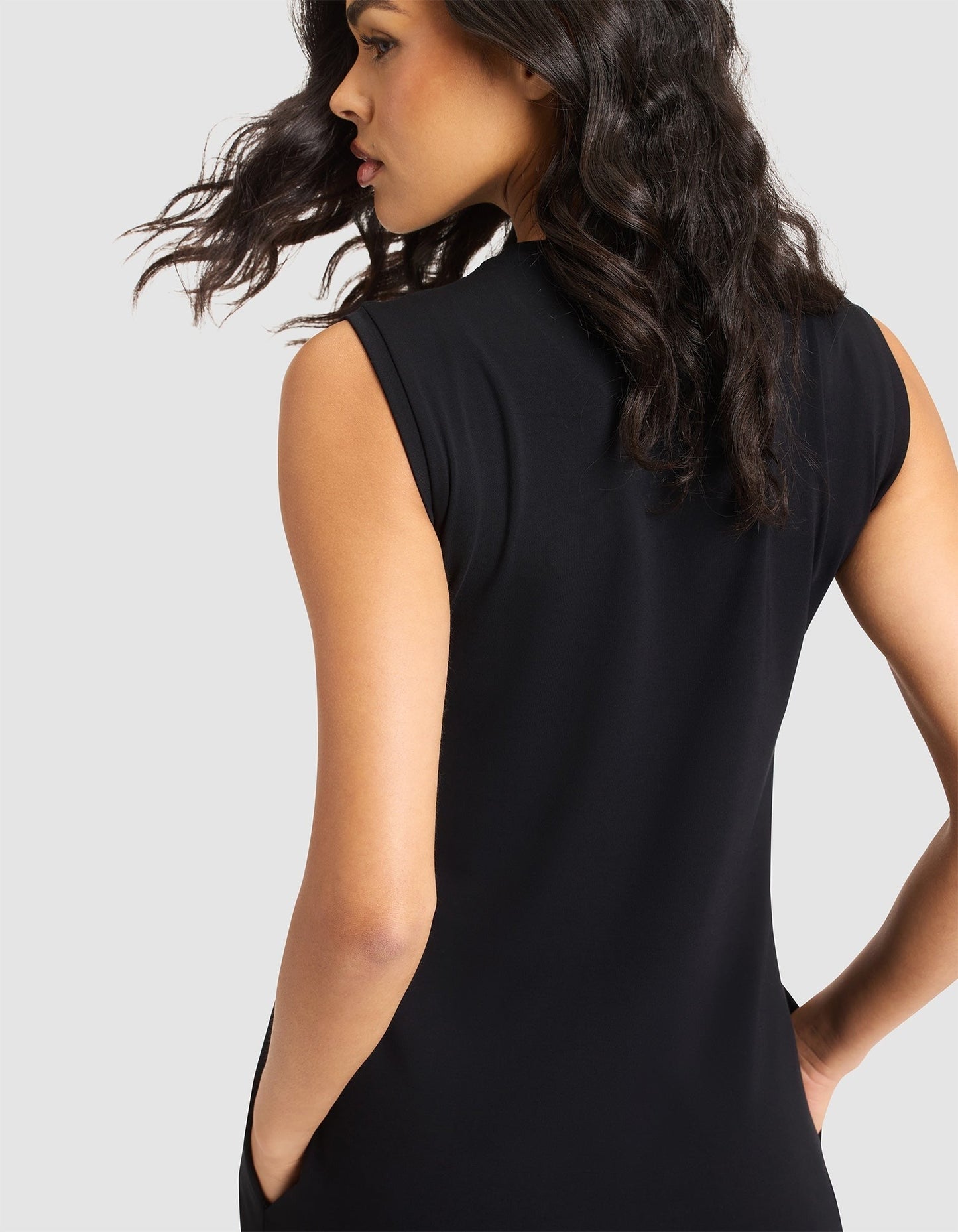 Women's Brushed Bamboo Sleeveless Midi Dress - Wholesale