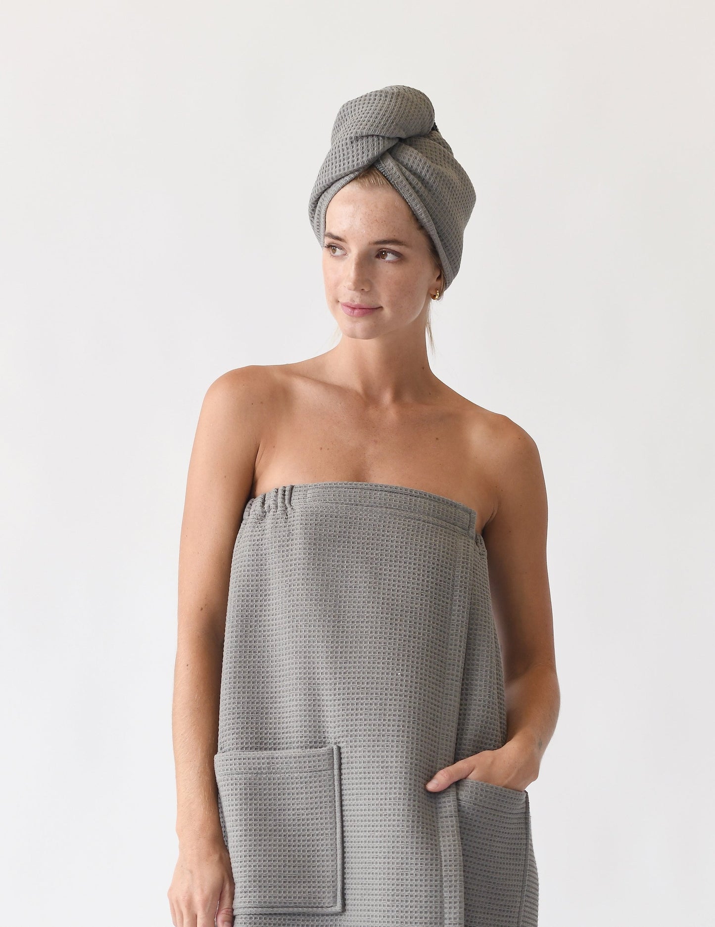 Waffle Hair Towel - Wholesale